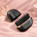 Rosé Pocket Mini-Glättbürste in Schwarz
